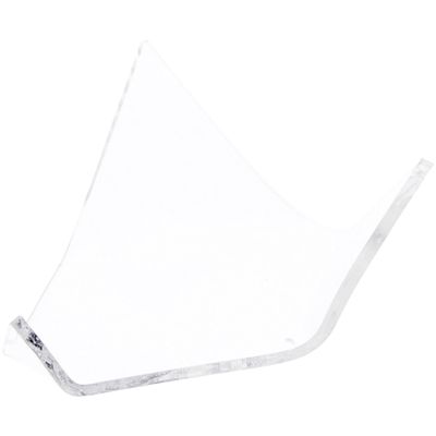 Plymor Clear Acrylic Display Stand Holder for Geode, Mineral or Crystal Cluster, 1.75" H x 3" W x 3.75" D (3 Pack)