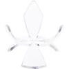 Plymor Clear Acrylic Ball or Sphere Flower Petal Display Holder Stand, 2.125" H x 3" W x 3" D (3 Pack) view 1