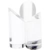Plymor Clear Acrylic 3-Prong Sphere Stand to Hold Egg, Marble, Ball or Sphere, 2.5" H x 2" W x 2" D (12 Pack) view 1
