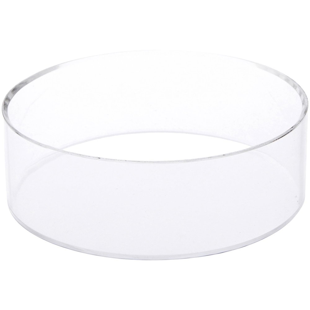 Plymor Clear Acrylic Beveled Ball or Sphere Display Holder Stand, 2" H x 6" W (6 Pack)
