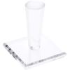 Plymor Clear Acrylic Display Sphere Holder Riser, 2.125" H x 1.5" W x 1.5" D (0.75" Circle) (12 Pack) view 1