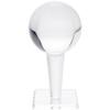 Plymor Clear Acrylic Display Sphere Holder Riser, 2.125" H x 1.5" W x 1.5" D (0.75" Circle) (12 Pack) view 2