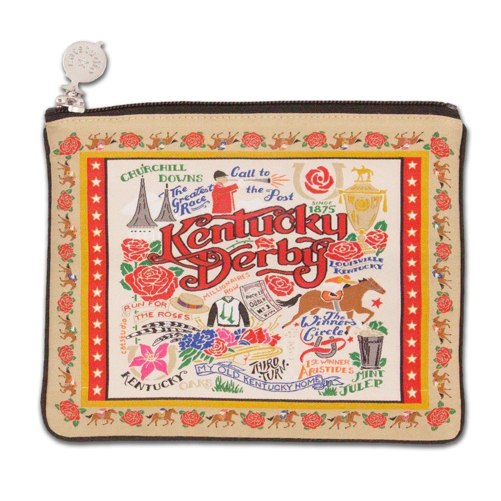 Catstudio Kentucky Derby Zip Pouch | 5" x 7"