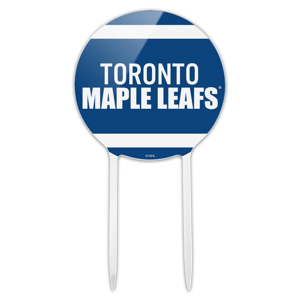 Acrylic NHL Toronto Maple Leafs Logo Cake Topper Party Decoration for Wedding Anniversary Birthday Graduation