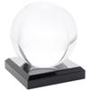 Plymor Black Acrylic Square Display Base with Indented Circle to Hold Egg, Marble, Ball or Sphere, 3.5" W x 3.5" D x 0.75" H (1.875" Circle), Pack of 6 view 2