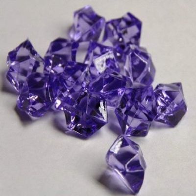 WGVI WGV Acrylic Ice Rock Crystals Treasure Gems for Table Scatters, Vase Fillers, Wedding, Banquet, Party, Event, Birthday Decor (Approx 150 pcs per Bag), 10 Bags, Purple
