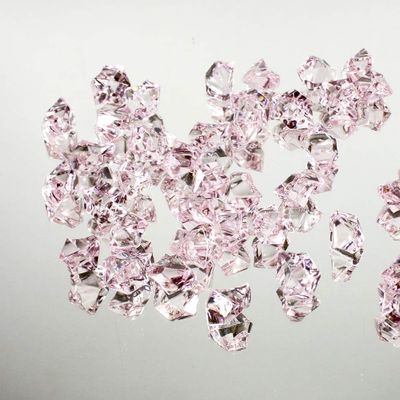 WGV Acrylic Ice Rock Crystals Treasure Gems for Table Scatters, Vase Fillers, Wedding, Banquet, Party, Event, Birthday Decor (Approx 150 pcs per Bag), 1 Box with 24 Bags, Pink