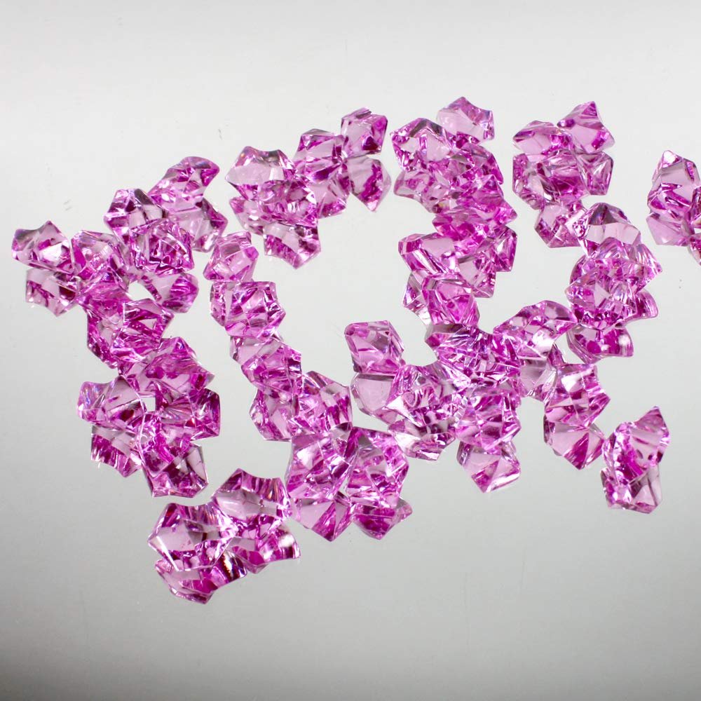 WGV Acrylic Ice Rock Crystals Treasure Gems for Table Scatters, Vase Fillers, Wedding, Banquet, Party, Event, Birthday Decor (Approx 150 pcs per Bag), 1 Box with 24 Bags, Lavender