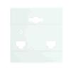 N'icePackaging - 500 Qty Plain White French Clip 2" x 2" Hanging Earring Cards - for Displays Hooks or Slatwalls - Merchandise & Sales - Clip/Wire/Post Earrings view 1