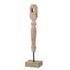 A&B Home Wooden Pin Table Top Decor - Natural, Black Finish view 1