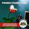 Nintendo Offical Licensed Super Mario Bros Piranha Plant LED Desk Light with Adjustable Head by Paladone, Collectible Gamer Gift Night Light view 3