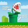 Nintendo Offical Licensed Super Mario Bros Piranha Plant LED Desk Light with Adjustable Head by Paladone, Collectible Gamer Gift Night Light view 4