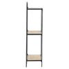 A&B Home Three Tier Wood Wall Shelf - Black, Natural Finish view 4