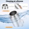 40L/10.56 Gallon Stainless Steel Milk Can - Heavy Duty Milk Jug Bucket with Ergonomic Handle and Tight Lid, SS Liquid Solid Container, Non-Slip Base, Seamless Design, Simply Rinse for Clean view 4