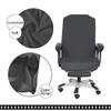 SARAFLORA Office Chair Cover- Medium, Grey- Removable Computer Chair Cover for Office Chair with Zipper for Universal Rotating Chair Desk Chair Cover Chair Seat Washable Protector for Pets view 4