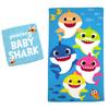 Franco Baby Shark Kids Bath/Pool/Beach Soft Absorbent Cotton Terry Towel with Washcloth 2 Piece Set, 50 in x 25 in view 1