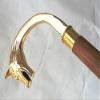 NAUTICAL GIFT STORE Handmade Walking Stick with Fox face Handle view 1