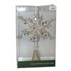 Connie N Randy 12.5" Glitter Snowflake Tree Topper view 1