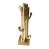 A&B Home Decorative Large Cactus Statuette - Gold Finish view 1