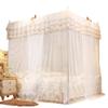 Fdit Luxury Princess Four Corner Post Bed Curtain Canopy Net Bedding 4 Corner Canopy Curtains Bed Canopy for Girls Kids Bedroom Decor(150 * 200 * 200) view 3