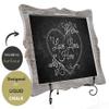 Tabletop Chalkboard Sign with Easel (11x13) + 8 Brilliant Liquid Chalk Markers | Hanging or Freestanding Framed Chalk Board with Hand Crafted Sweetheart Frame - Multipurpose Small Sign view 4