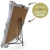 Tabletop Small Chalkboard Sign with Easel (11x13) + 8 Brilliant Liquid Chalk Markers | Hanging or Freestanding Framed Chalkboard with Hand Crafted Sweetheart Frame view 4
