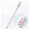 Porcelain Chopsticks, Chopsticks Reusable Chinese Chopsticks Dishwasher Safe Tableware High temperature resistance, High-grade Bone Chopsticks expensive bulk Gift (D) view 1