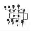 SHISEDECO Classic Hang it All Coat Rack, Mid Century Modern Wall Mounted Hooks with Painted Solid Wooden Balls, Decorative Creative Fashion Wood Hanger for Home, Bedroom (Black) view 1