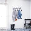 SHISEDECO Classic Hang it All Coat Rack, Mid Century Modern Wall Mounted Hooks with Painted Solid Wooden Balls, Decorative Creative Fashion Wood Hanger for Home, Bedroom (Black) view 3