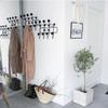 SHISEDECO Classic Hang it All Coat Rack, Mid Century Modern Wall Mounted Hooks with Painted Solid Wooden Balls, Decorative Creative Fashion Wood Hanger for Home, Bedroom (Black) view 4
