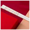 ZHOUXIAO Porcelain Chopsticks, Chopsticks Reusable Chinese Chopsticks Dishwasher Safe Tableware High Temperature Resistance, High-Grade Bone Chopsticks Expensive Gift Box Set Gift (E) view 1