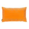 20-inch Orange Decorative Throw Pillow (Set of 2) Abstract Geometric Textured Mid-Century Modern Cotton Two Pillows view 3