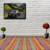 Quattroporte Back View Wall Art Decor Picture Painting Poster Print on Canvas Panels Pieces - Sport Car Theme Wall Decoration Set - Sports Car Wall Picture for Showroom 23 by 40 in view 2