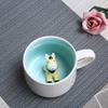 Ceramic Cup Cute Animal Mug Three-dimensional Cup Bottom Cup Animal Cup-owl_401-500ml view 3
