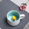 Ceramic Cup Cute Animal Mug Three-dimensional Cup Bottom Cup Animal Cup-owl_401-500ml view 4