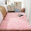 Ophanie Pink Rug for Bedroom Girls, Kids Fluffy Kawaii Fuzzy Furry Shag Area Rug, Cute Plush Soft Shaggy Bedside Indoor Floor 4x6 Carpet for Teen Nursery Dorm Home Room Decor Aesthetic view 3