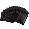 Blulu 100 Pieces Resealable Foil Proof Bags Scent Proof Flat Pouch Clear Smell Sealable Packing Bags Iridescent for Food Storage Snack Jewelry(5 x 7 Inches,Black) view 1