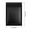 Blulu 100 Pieces Resealable Foil Proof Bags Scent Proof Flat Pouch Clear Smell Sealable Packing Bags Iridescent for Food Storage Snack Jewelry(5 x 7 Inches,Black) view 2