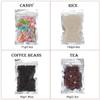 Blulu 100 Pieces Resealable Foil Proof Bags Scent Proof Flat Pouch Clear Smell Sealable Packing Bags Iridescent for Food Storage Snack Jewelry(5 x 7 Inches,Black) view 4