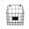 EXCEART Black Metal Wall Mounted File Basket, 10-Inch view 1