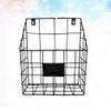 EXCEART Black Metal Wall Mounted File Basket, 10-Inch view 3
