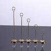 wadbeev 6 Heavy Base Wire Place Card Holders, 8" Gold Table Number Ring-Clip Menu Photo Picture Holder Wedding Birthday Party Decoration Centerpiece with Stand view 4