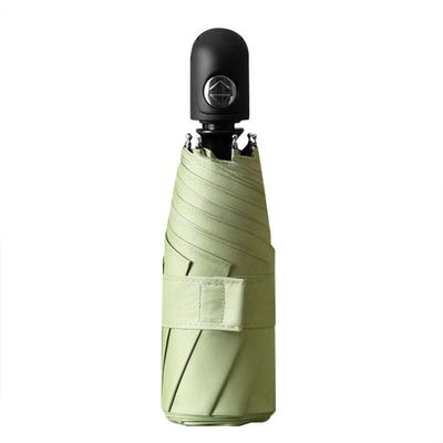 Glumes Upgraded 8 Ribs Mini Portable Sun&Rain Lightweight Windproof Auto Open/Close Small Lightweight Folding Umbrella - Compact Parasol Outdoor Travel Umbrella for Men Women Kids