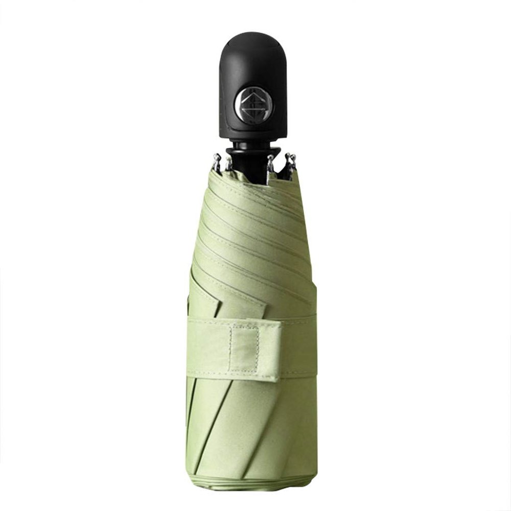 Glumes Upgraded 8 Ribs Mini Portable Sun&Rain Lightweight Windproof Auto Open/Close Small Lightweight Folding Umbrella - Compact Parasol Outdoor Travel Umbrella for Men Women Kids