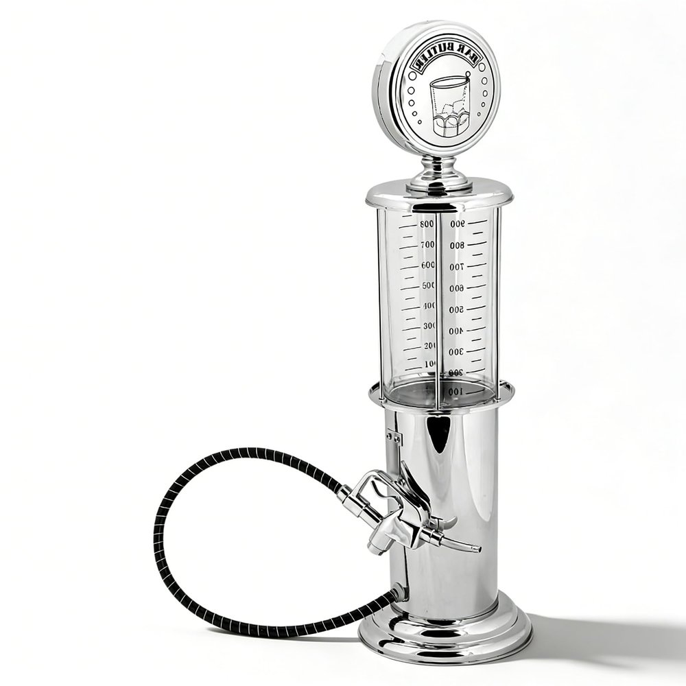 Pump Liquor Dispenser, 1000cc Capacity Single Gun Beer Beverage Dispenser Container, Wine Dispenser Gun Accessories, for Bars Hotels Tea Houses KTV Family
