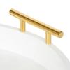 Kate and Laurel Lipton Modern Round Tray, 15.5" Diameter, White and Gold, Decorative Accent Tray for Storage and Display view 4