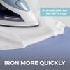 HOME GENIE Ironing Board Cover, Extra Thick Padding, Scorch Resistant Silicone Coating, 15x54 Full Size, Elastic Edge Heavy Duty Iron Pad Covers Standard Boards, Hook and Loop Fastener Strap, Blue view 2