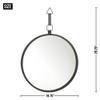Accent Plus Round Mirror with Leather Strap 19.75x28.25x1.25 view 2