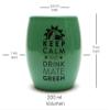 Mate Green Ceramico jar, 10x10x10 view 2