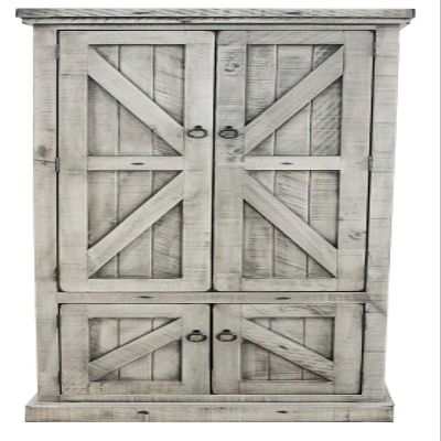 American Heartland 30791HG Rustic Double Door Pantry, Havana Gold